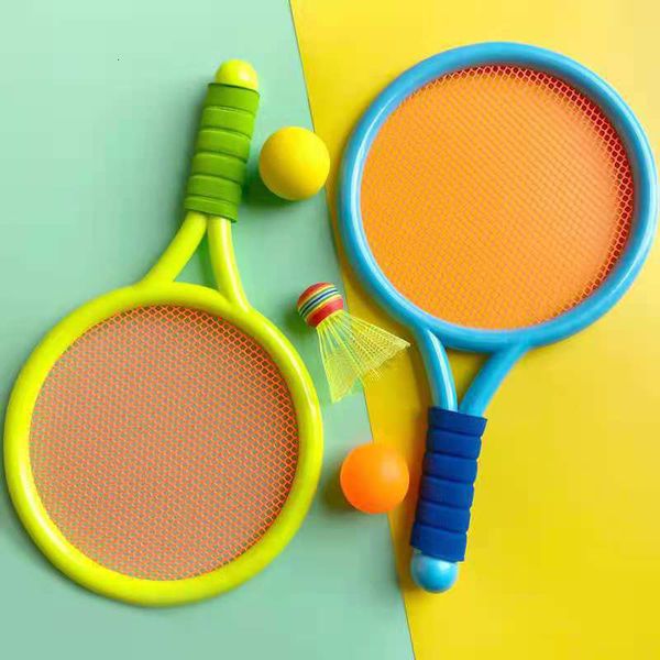 Set di racchette da tennis per bambini Completo da badminton con 2 palline Allenamento per bambini Gioco sportivo indoor e outdoor Due modi di giocare 230311