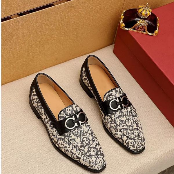 2023 männer Atmungsaktive Slip-On Casual Slipper Marke Formale Business Kleid Schuhe Herren Prom Party Hochzeit Flache Schuhe Größe 38-45