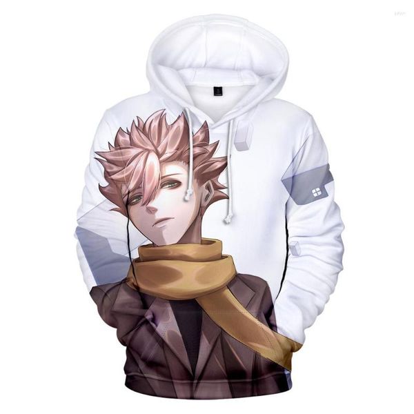 Männer Hoodies Anime ID: INVADED Cosplay Kostüm Rolle Narihisago Akihito Unisex Casual Mantel 3D Druck Hoodie Informelle Kleidung