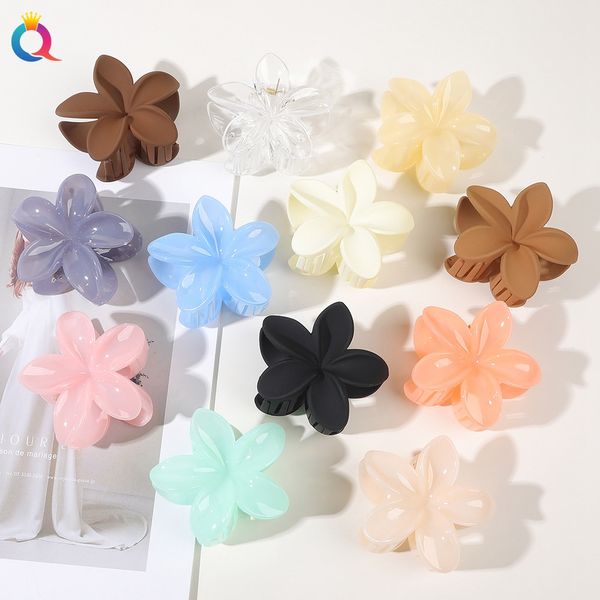 Artigli per capelli con fiori a forma di uovo Fermagli per capelli con nastro grazioso Accessorio carino Fermagli per capelli per ragazze Colore caramella Nuove ragazze Accessori per capelli con clip per squalo 1900