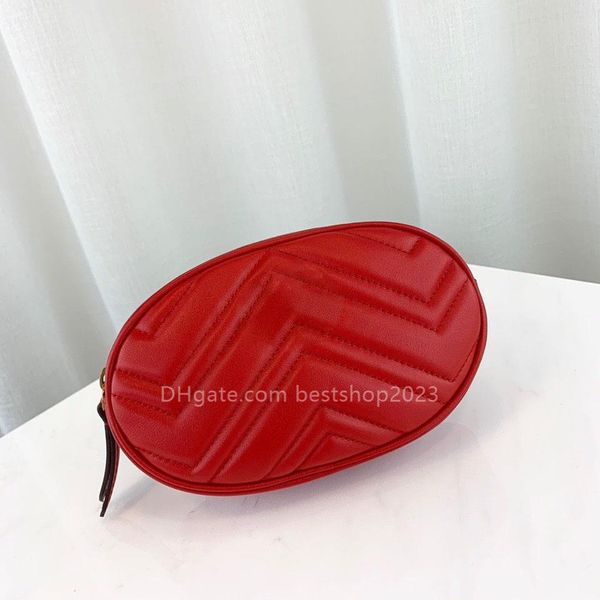 Moda zíper cintura saco mini bolsa designer bolsa de ombro crossbody bolsa de luxo oval couro amor coração padrão