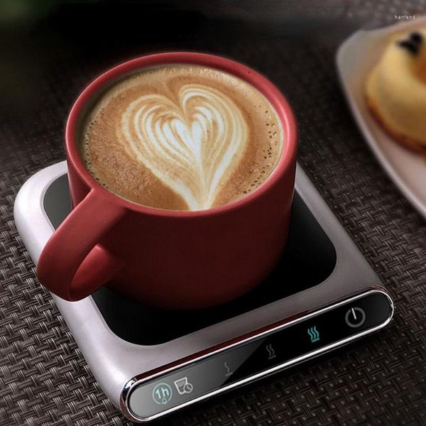 Tappeti Riscaldatore scaldatazze mini 5V Bollitore per tè Riscaldamento 3 ingranaggi Carica USB Desktop per caffè Latte Pad.