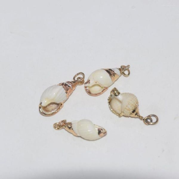 Anhänger-Halsketten, 5 Stück, vergoldet, roher Schnecken-Charm-Anhänger für Halskette, Perlmutt-Muschel-Damen-Accessoires