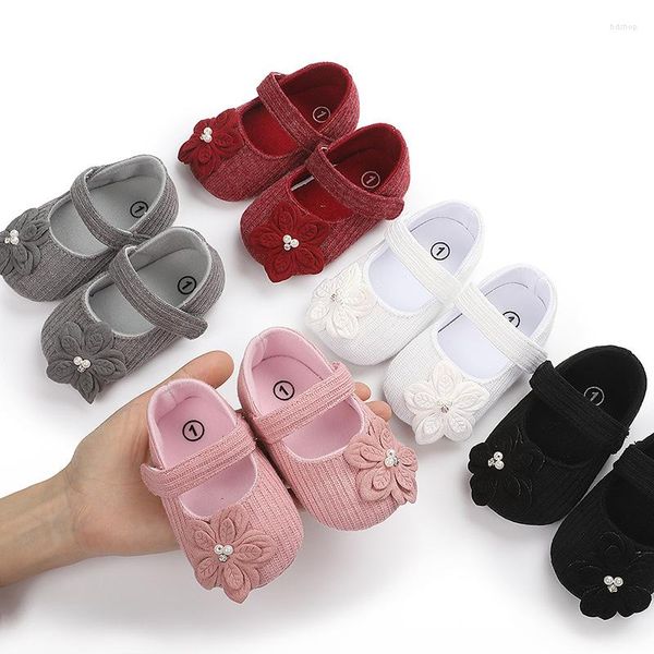 First Walkers 2023 Born 0-18M Baby Girl Shoes Lovely Princess Simple Female Soft Toddler Fashion