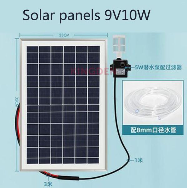 Acessórios para bombas de ar 3W 5W Bomba solar Painel sem escova 12V para lago