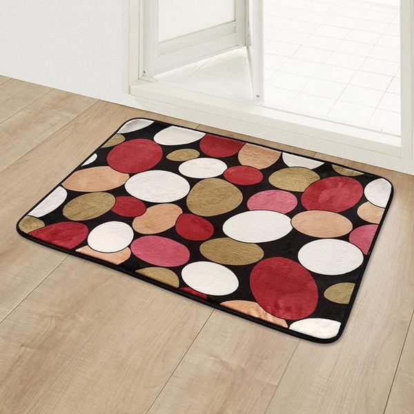 Cuscino / Decorativo Coral Fleece Tappetino antiscivolo Tappetino di benvenuto Porta d'ingresso Tappeto per la casa Zerbino super assorbente per kit camera da letto bagno