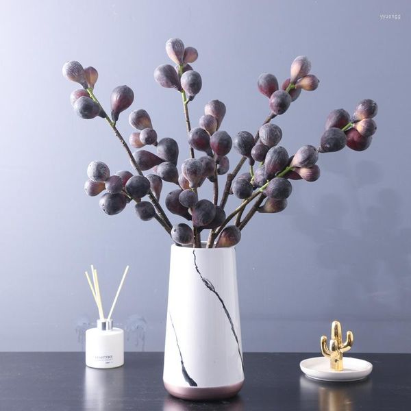 Dekorative Blumen, künstliche Feige, trockene Vase, Blumenarrangement, Dekoration, Arbeitszimmer, Wohnzimmer, Sukkulente, einzelner Zweig, Schaumfrucht