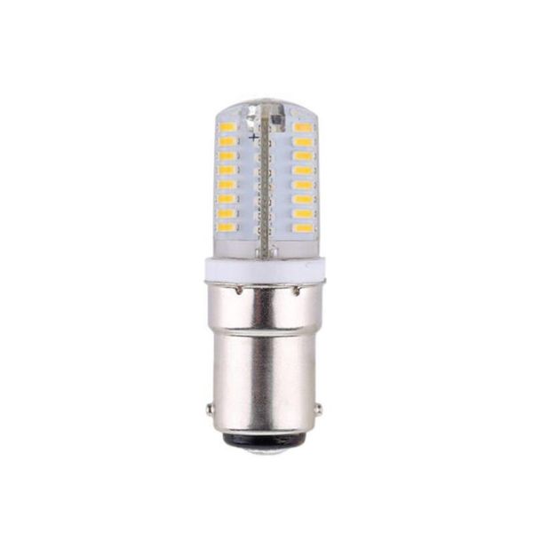 Lâmpadas de cristal 2pcs 220V BA15D LED milho 6W 9W 3014 64/104SMD Luzes para costura da máquina