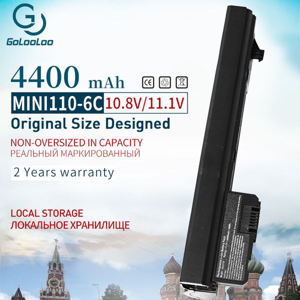 Батарея ноутбука 4400 мАч для Compaq Mini 102 Mini CQ10 110C CQ10-100 для HP Mini 110 Mini110 MINI110-1000 537626-001 HSTNN-CB0C