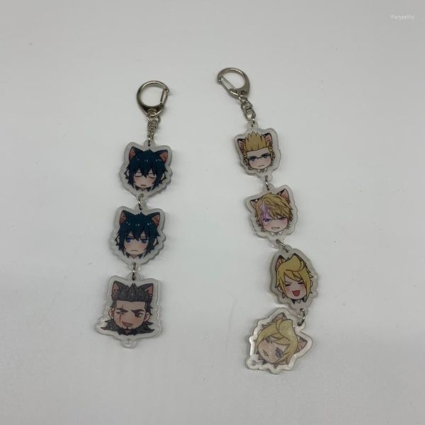 Keychains Anime Keychain Final Fantasy XV Gladiolus noctis Prompt Ignis Faces fofos