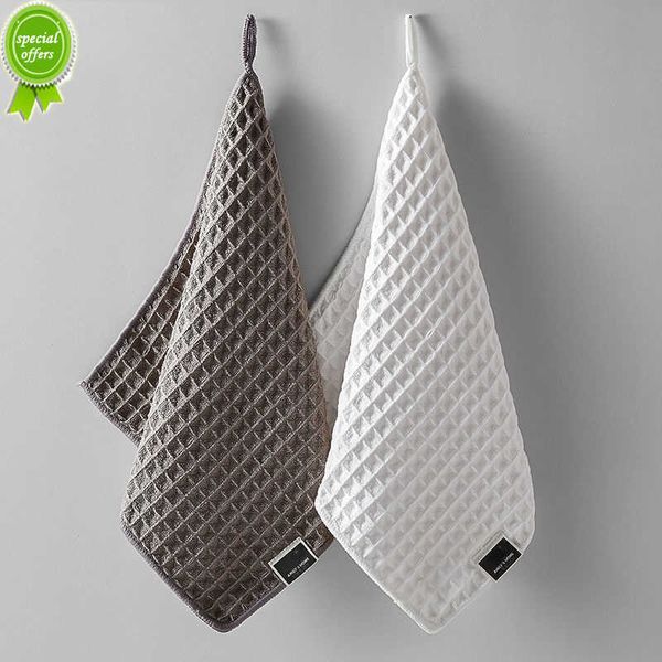 New Barista Bar Towel Milk Tea Shop Coffee Machine Straccio speciale che assorbe acqua senza pelucchi Panno per la pulizia Asciugamano quadrato piccolo bianco