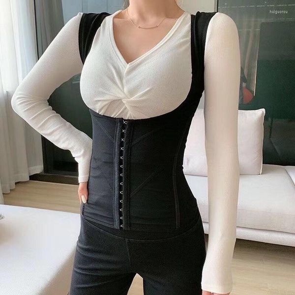 Intimo modellante da donna Intimo modellante per donna Corsetto sottoseno Controllo della pancia Allenamento Shapewear Seno Push Up Supporto per la schiena Cintura dimagrante Gilet