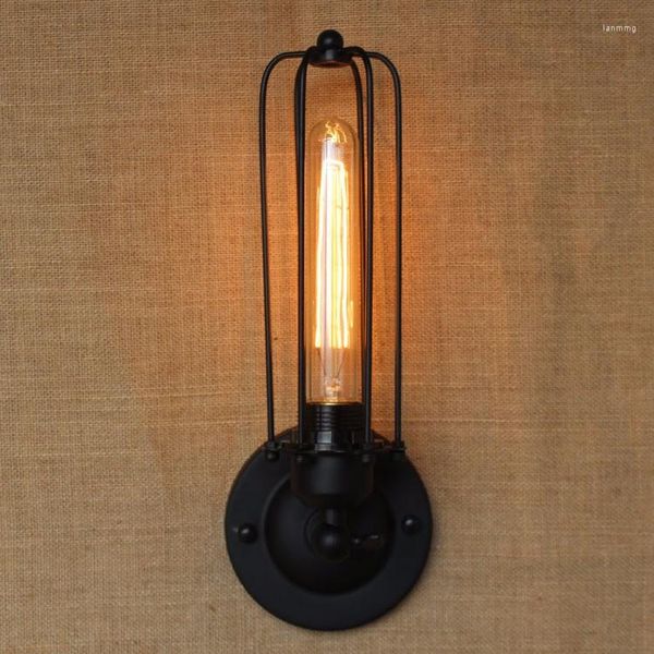 Wandleuchte Loft Vintage Lampen American Industrial Edison Lightis Glühbirne E27/E26 Halter Nachttisch Wandlampe Schlafzimmer Licht Wandleuchte