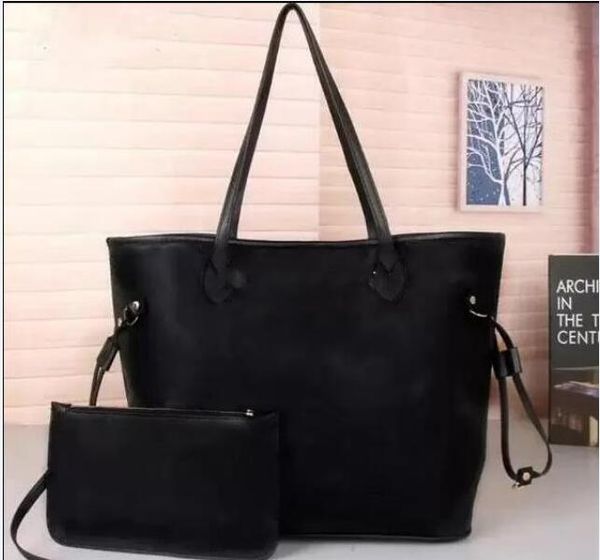 Moda de duas peças sacos de ombro designer em relevo bolsas senhoras bolsa feminina sacos de loja com carteira