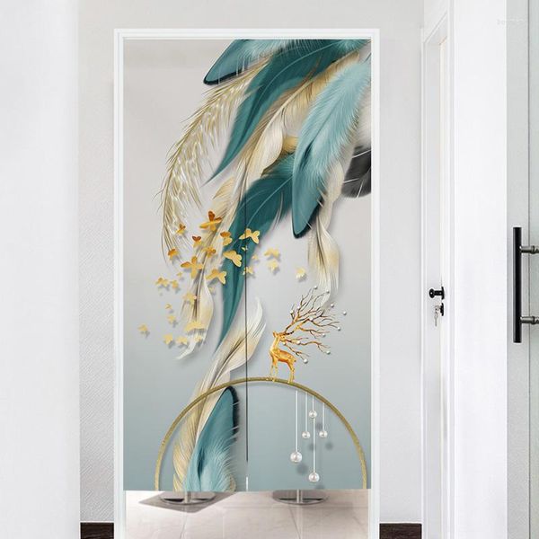 Vorhang Nordic Licht Luxus Elch Feder Schlafzimmer Tür Badezimmer Küche Partition Veranda Wohnzimmer Blockieren