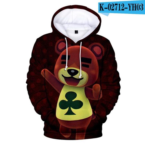 Erkek Hoodies Çocuklar İçin Hayvan Geçiş Sweatshirt 3d Hoodie Erkekler/Kadınlar/Erkek/Kız Bahar Sonbahar Kapüşonlu Giyim