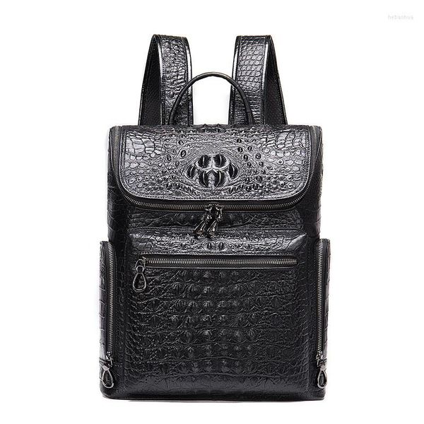 Рюкзак Luufan 2023 -Sale повседневные сумки для ноутбука высокая емкость показывает мужская сумка, путешествие кожа коричневая черная