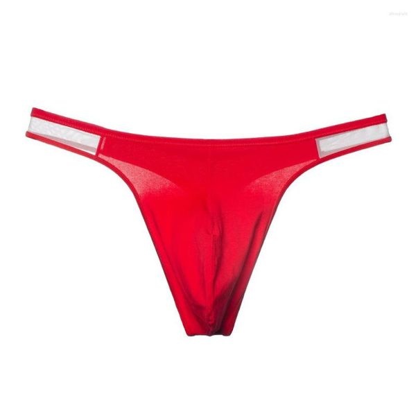 Mutande Perizoma Slip da uomo Lingerie Vita bassa Elastico T-Back Comode mutande Intimo di cotone G-String Sospensorio M-2XL