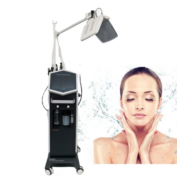 13 em 1 Multifuncional Hydro Water Dermoabrasão Micro Current Lifting Oxygen Jet Peel PDT LED Light Therapy Máquina Facial