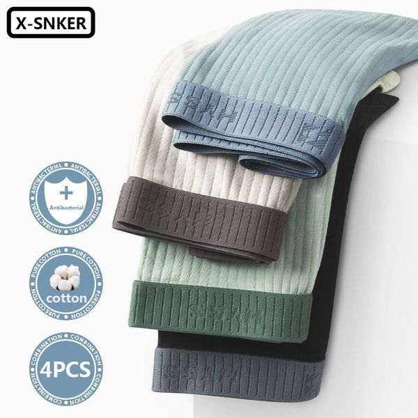 MUITAS PONTAS 4pcs calcinha masculina algodão boxadores de roupas íntimas masculinas Busas de cuecas sólidas Men 365 atacado 230313