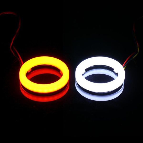 Sistema di illuminazione Altri pezzi Angel Eyes per auto LED Faro fendinebbia Indicatore di direzione automatico DRL Halo Ring 12V 60MM-120MM Ambra bianca di alta qualità