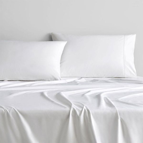 Conjuntos de cama 5 PCs 1600 TC TC Egyptian Cotton Set folha plana Tampa de edreca travesseiros de brophases king tamanho branco cinza cores azuis personalizadas