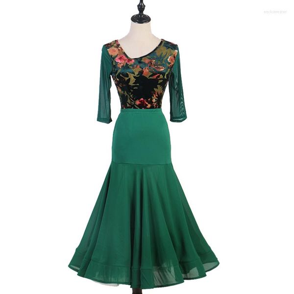 Stage Wear Modern Dance Skirt Big Swing Ballroom National Standard Waltz Costumes Suit For Women