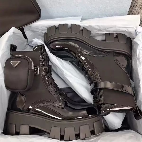 Designer-Luxus-Damenstiefel aus 100 % Leder, Martin zum Schnüren, Western Snow, vielseitige Mode, Schnürsenkel, dicke Sohlen, kurze Röhre, der Stylist 2021, Größe 35–42