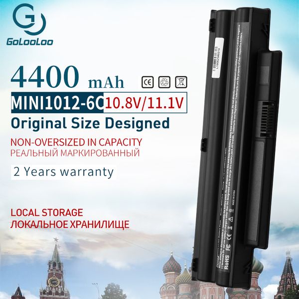 11.1V 4400mAh Bateria de laptop preto para Dell Inspiron Mini 1012 1018 2T6K2 312-0966 3K4T8 854TJ 8PY7N CMP3D G9PX2 NJ644 T96F2