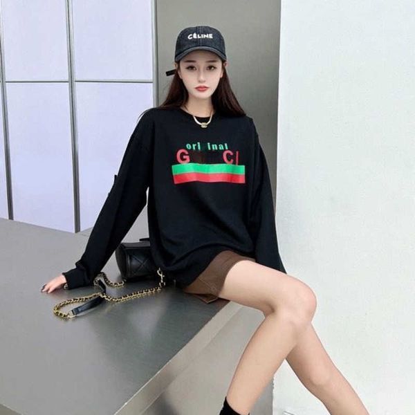 2023 Herren Sweatshirt Designer Pullover Gestreifter Briefdruck Pullover Mantel Männer Frauen Rundhals Langarm T-Shirt 3138