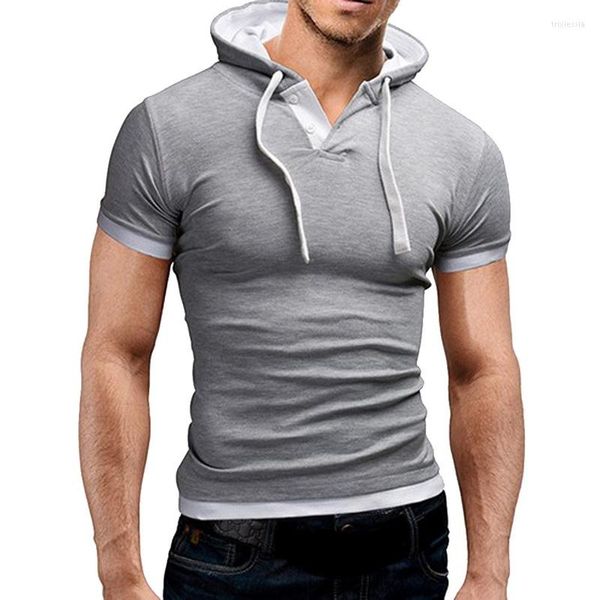 Herren Hoodies Dihope Sommer Sweatshirt Männlich Plus Größe Kurzarm Sweatshirts Mit Kapuze Sling Tops Männer Streetwear