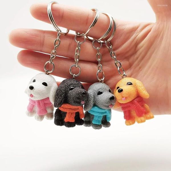 Chaveiros moda punk francês torddy keychain resina cadeias de cães para mulheres bages de bugigangas pendentes de bugiganga de carros de carros masculinos Chain