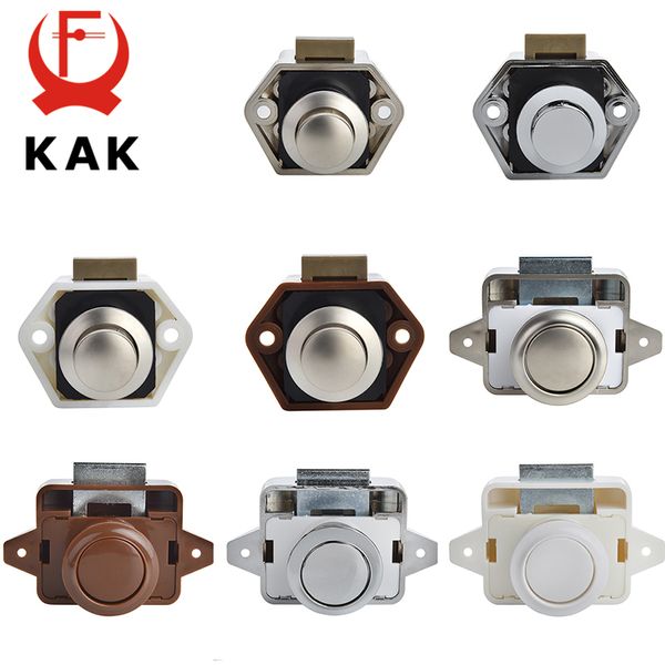 Дверные замки Kak 10pcs Camper Car Push Lock RV Караван лодка на мотоцикл Домашний шкаф кнопка кнопки мебели