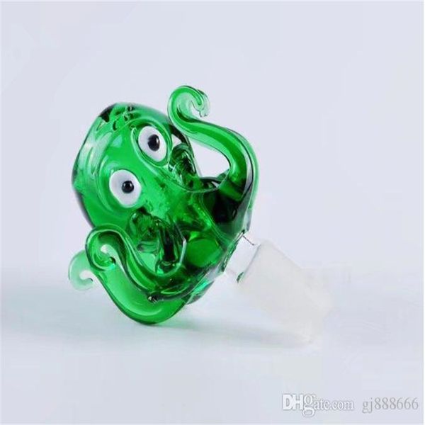 Wasserpfeifen Octopus Bubble Glasbongs Zubehör Glaspfeifen Bunte Mini-Mehrfarben Hand