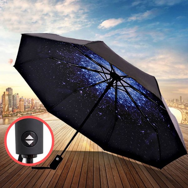 Viagem automática de atacado Mini guarda-chuva estampada floresta dobrável guarda-chuva portátil Rain Pocket Umbrella para meninas mulheres crianças H23-21