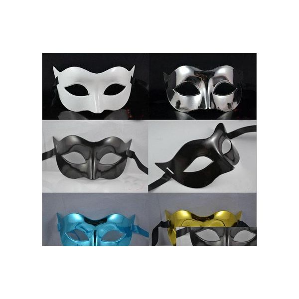 Máscara de festa masculina mascaras de máscaras de máscaras Mardi gras veneziano Dance Face The Mixed Color 3702 Drop Eventos de casamento Os suprimentos de casamento dhrjh
