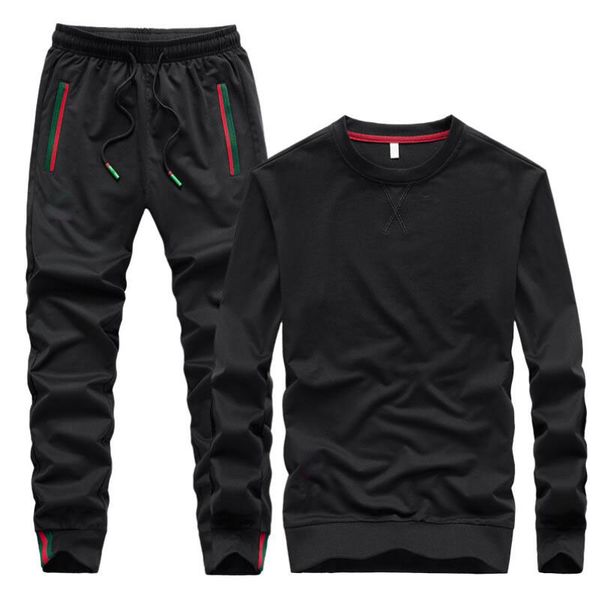 2023 Herren-Trainingsanzüge, Herbst-Stickerei, Hose, O-Ausschnitt, langärmelig, Freizeitanzug, Trainingsanzug, Herren, zweiteilig, Streetwear, Kleidung, Pullover, Herren-Sets, Übergröße, M-6XL