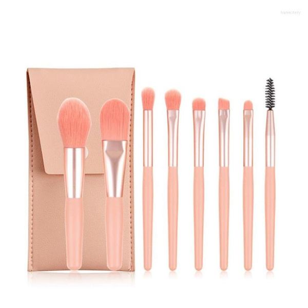 Pincéis de maquiagem Products Baratos Mini 8pcs Definir de escova/escova de sombra/conjunto de blush/escova de cílios/pincel/conjunto de fundação/conjunto de fundação