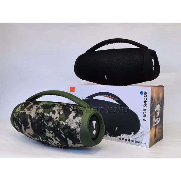 Nice Sound Boomsbox 3 Bluetooth Speaker Stere 3D HIFI Сабвуфер Handsfree Outdoor Portable Stereo Subwoofers с герметичной розничной коробкой