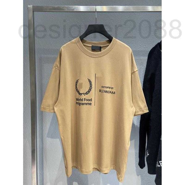 T-shirt da uomo Designer Parigi uomo donna top America Francia Manica antirughe termoretraibile Pilling Cotone Stampa lettera Applique Lettera Moda coppia durevole Retro 1YYJ