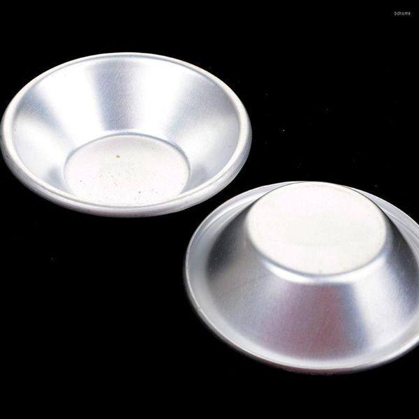 Backformen 6 stücke Eierkuchen Aluminium Cupcake Kuchen Keksform Gefütterte Form Zinn Werkzeug Ping Runde Dekorationswerkzeuge