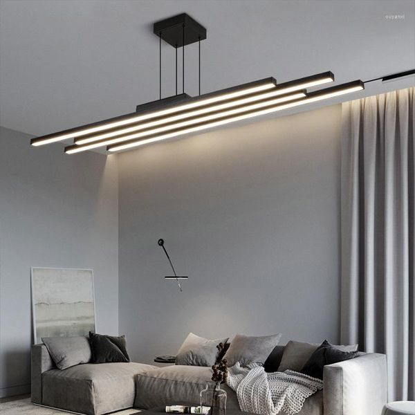 Подвесные лампы светодиодные люстра для гостиной минималистская атмосфера