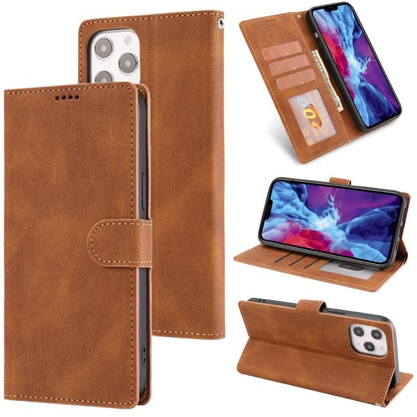 Neue Brieftasche Leder Handytaschen Hülle für iPhone 14 13 12 11 Pro XR XS Max mit Kartenhalter DHL FEDEX
