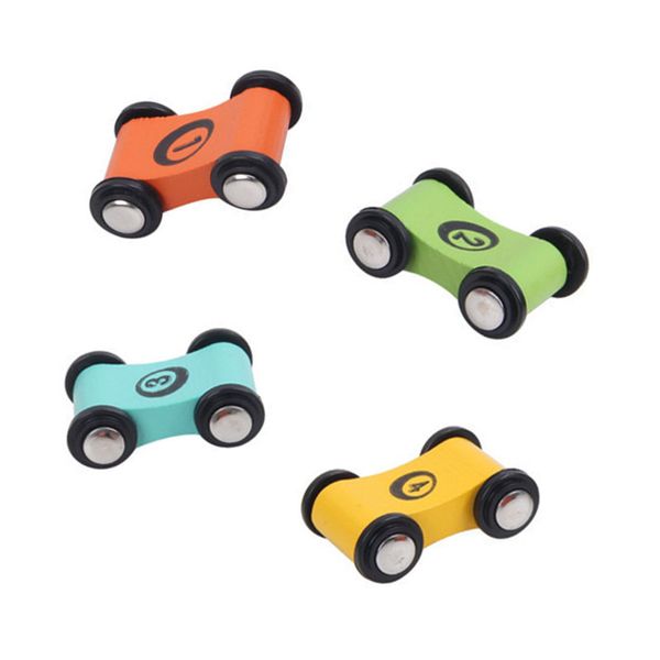 Игрушка деревянная скорость Speed ​​Lideway Huili Mini Car оптовая оптовая деятельность Детская загадка на загадку
