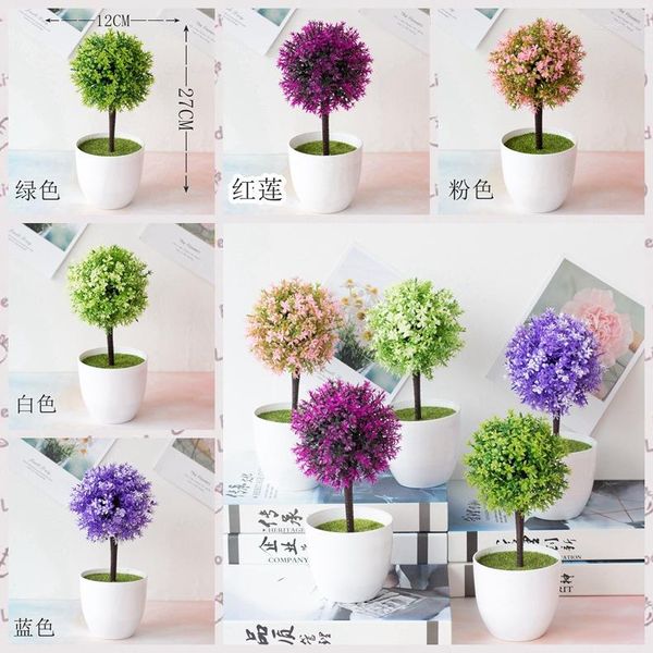 Flores decorativas 12x27cm Artificial Flower Grass Ball Ball