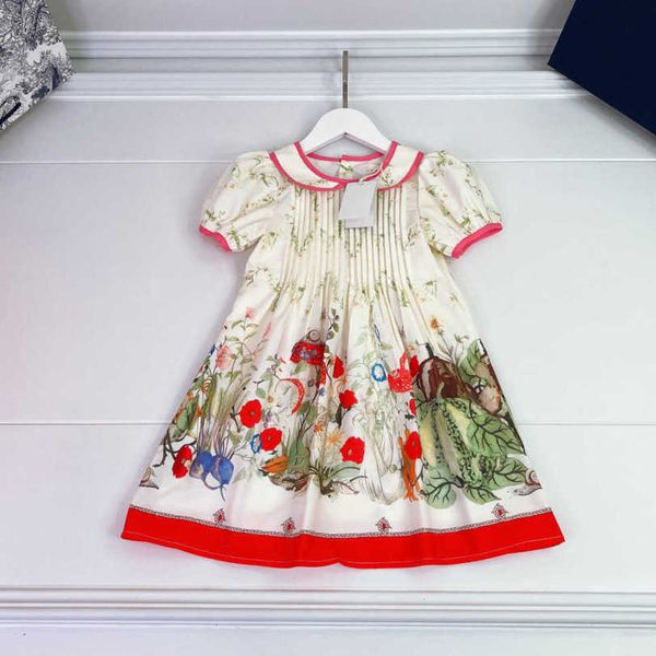 2024 23SS Çocuk Tasarımcısı Yepyeni Elbise Peri Elbise Kazan Çiçek Peri Serisi Etekler Kızlar Kısa Kol Elbiseler Çocuk etek Bebek Giysileri A1 En İyi Kalite