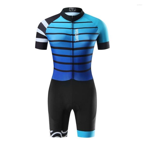 Racing sets 2023 Pro Team Triathlon Set Skinsuit Skinswear Sportswear Feminino Jergas de camisa de ciclismo de manga curta Ciclismo feminino Gel Pad