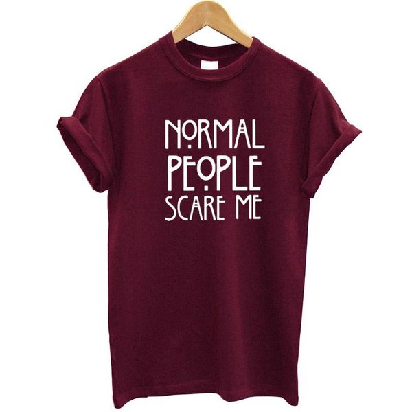 Kadın Tişörtleri Mujer Kadınlar Maroon T-Shirt Normal İnsanlar Baskılı Kıyafetler 2023 Komik Tshirt Kısa Kol Yaz Tumblr Üstler