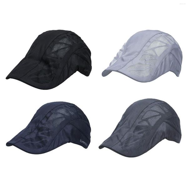 Шариковые шапки мужчины сцепляют дыхание шляпы Beret Quick Dry Sun для женщин -детектив -детектив -кеп -шляп