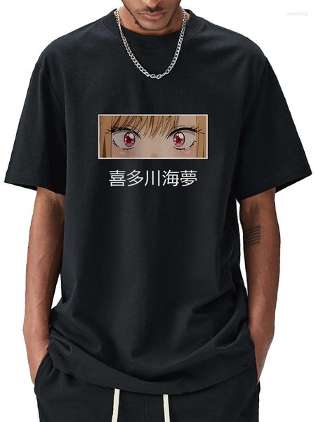 T-shirt da uomo Marin Kitagawa Stampa My Dress-Up Darling Shirt Unisex Cotone Uomo di alta qualità Tops Estate Manica corta Harajuku Tees